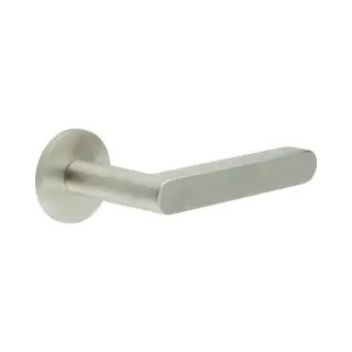 CR-101A2SSS Frelan Hardware CRES Unsprung &lpar;Round Rose&rpar; Door Handle Satin Stainless Steel &lpar;SS316&rpar;