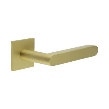 Click Here To Enlarge This Photo Of CR-101B3SB Frelan Hardware CRES Fixed Dead &lpar;Square Rose&rpar; Door Handle Satin Brass &lpar;SS316&rpar;