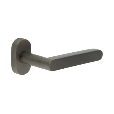 Click Here To Enlarge This Photo Of CR-101C4DB Frelan Hardware CRES Multi Point Oval Rose Door Handle Dark Bronze &lpar;SS316&rpar;