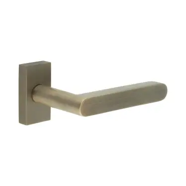 Click Here To Enlarge This Photo Of CR-101D4AB Frelan Hardware CRES Multi Point Rectangular Rose Door Handle Antique Brass &lpar;SS316&rpar;