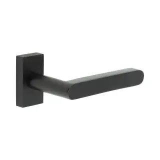 CR-101D4MB Frelan Hardware CRES Multi Point Rectangular Rose Door Handle Black &lpar;SS316&rpar;