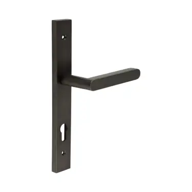 Click Here To Enlarge This Photo Of CR-101G4DB Frelan Hardware CRES 92mm Multi Point Backplate Door Handle &lpar;215mm c&sol;c&rpar; Dark Bronze &lpar;SS316&rpar;