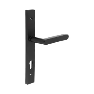 CR-101G4MB Frelan Hardware CRES 92mm Multi Point Backplate Door Handle &lpar;215mm c&sol;c&rpar; Black &lpar;SS316&rpar;