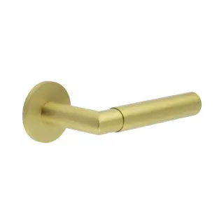 CR-102A2SB Frelan Hardware CRES Unsprung &lpar;Round Rose&rpar; Door Handle Satin Brass &lpar;SS316&rpar;