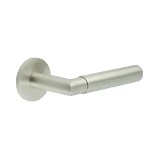 CR-102A2SSS Frelan Hardware CRES Unsprung &lpar;Round Rose&rpar; Door Handle Satin Stainless Steel &lpar;SS316&rpar;