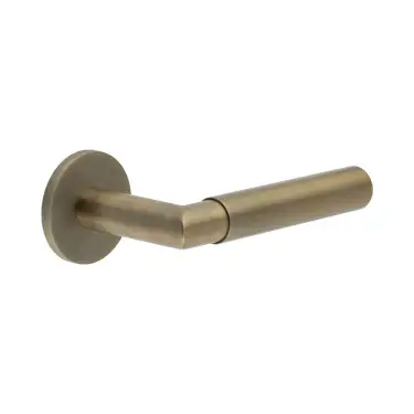 Click Here To Enlarge This Photo Of CR-102A3AB Frelan Hardware CRES Fixed Dead &lpar;Round Rose&rpar; Door Handle Antique Brass &lpar;SS316&rpar;