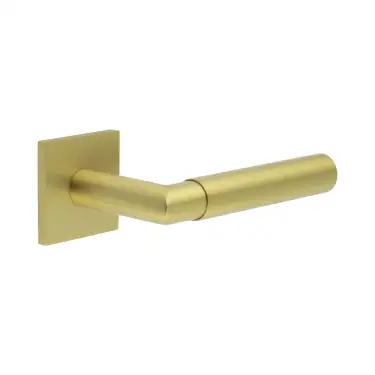 Click Here To Enlarge This Photo Of CR-102B3SB Frelan Hardware CRES Fixed Dead &lpar;Square Rose&rpar; Door Handle Satin Brass &lpar;SS316&rpar;