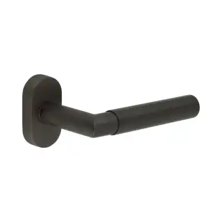 CR-102C4DB Frelan Hardware CRES Multi Point Oval Rose Door Handle Dark Bronze &lpar;SS316&rpar;