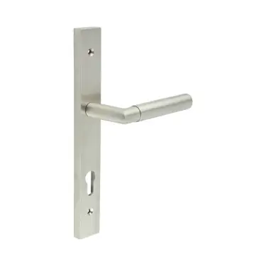 Click Here To Enlarge This Photo Of CR-102G4SSS Frelan Hardware CRES 92mm Multi Point Backplate Door Handle &lpar;215mm c&sol;c&rpar; Satin Stainless Steel &lpar;SS316&rpar;