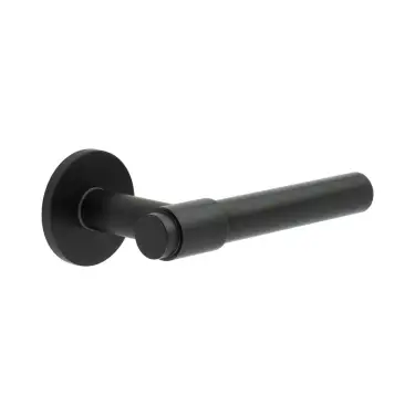 Click Here To Enlarge This Photo Of CR-103A3MB Frelan Hardware CRES Fixed Dead &lpar;Round Rose&rpar; Door Handle Black &lpar;SS316&rpar;