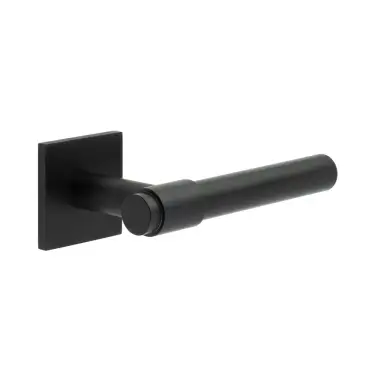 Click Here To Enlarge This Photo Of CR-103B2MB Frelan Hardware CRES Unsprung &lpar;Square Rose&rpar; Door Handle Black &lpar;SS316&rpar;