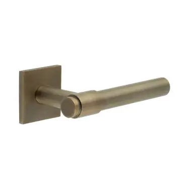 Click Here To Enlarge This Photo Of CR-103B3AB Frelan Hardware CRES Fixed Dead &lpar;Square Rose&rpar; Door Handle Antique Brass &lpar;SS316&rpar;