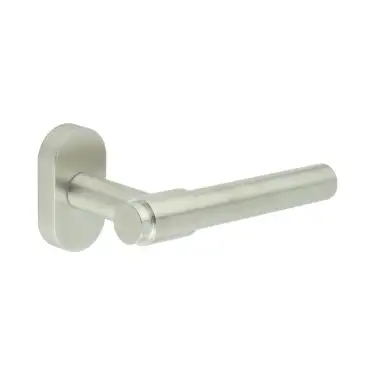 Click Here To Enlarge This Photo Of CR-103C4SSS Frelan Hardware CRES Multi Point Oval Rose Door Handle Satin Stainless Steel &lpar;SS316&rpar;