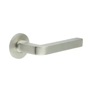 CR-104A2SSS Frelan Hardware CRES Unsprung &lpar;Round Rose&rpar; Door Handle Satin Stainless Steel &lpar;SS316&rpar;