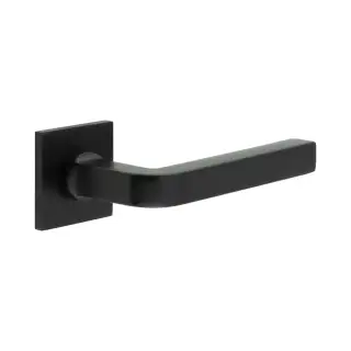 CR-104B1MB Frelan Hardware CRES Sprung &lpar;Square Rose&rpar; Door Handle Black &lpar;SS316&rpar;