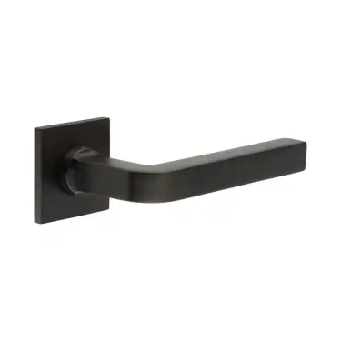 Click Here To Enlarge This Photo Of CR-104B3DB Frelan Hardware CRES Fixed Dead &lpar;Square Rose&rpar; Door Handle Dark Bronze &lpar;SS316&rpar;