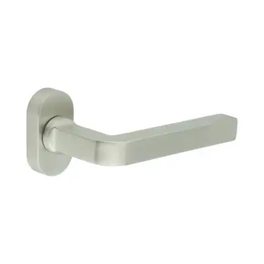 Click Here To Enlarge This Photo Of CR-104C4SSS Frelan Hardware CRES Multi Point Oval Rose Door Handle Satin Stainless Steel &lpar;SS316&rpar;