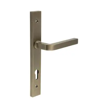 Click Here To Enlarge This Photo Of CR-104G4AB Frelan Hardware CRES 92mm Multi Point Backplate Door Handle &lpar;215mm c&sol;c&rpar; Antique Brass &lpar;SS316&rpar;