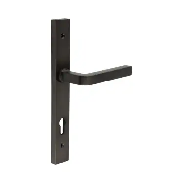 Click Here To Enlarge This Photo Of CR-104G4DB Frelan Hardware CRES 92mm Multi Point Backplate Door Handle &lpar;215mm c&sol;c&rpar; Dark Bronze &lpar;SS316&rpar;