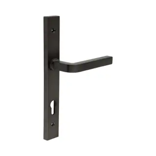 CR-104G4DB Frelan Hardware CRES 92mm Multi Point Backplate Door Handle &lpar;215mm c&sol;c&rpar; Dark Bronze &lpar;SS316&rpar;