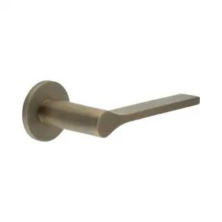 CR-105A2AB Frelan Hardware CRES Unsprung &lpar;Round Rose&rpar; Door Handle Antique Brass &lpar;SS316&rpar;