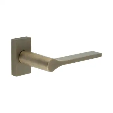 Click Here To Enlarge This Photo Of CR-105D4AB Frelan Hardware CRES Multi Point Rectangular Rose Door Handle Antique Brass &lpar;SS316&rpar;