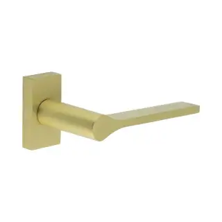 CR-105D4SB Frelan Hardware CRES Multi Point Rectangular Rose Door Handle Satin Brass &lpar;SS316&rpar;