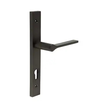 Click Here To Enlarge This Photo Of CR-105G4DB Frelan Hardware CRES 92mm Multi Point Backplate Door Handle &lpar;215mm c&sol;c&rpar; Dark Bronze &lpar;SS316&rpar;