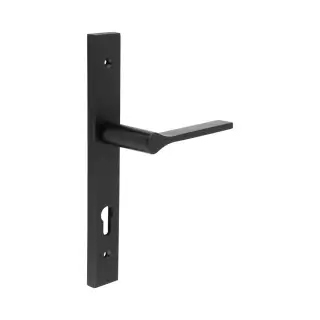 CR-105G4MB Frelan Hardware CRES 92mm Multi Point Backplate Door Handle &lpar;215mm c&sol;c&rpar; Black &lpar;SS316&rpar;