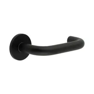 CR-106A1MB Frelan Hardware CRES Sprung &lpar;Round Rose&rpar; Door Handle Black &lpar;SS316&rpar;