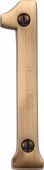 C1560 1-AT Heritage Brass Numeral 1 Face Fix 76mm &lpar;3"&rpar; Antique Brass Finish