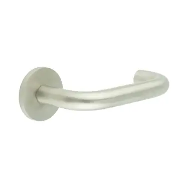 Click Here To Enlarge This Photo Of CR-106A3SSS Frelan Hardware CRES Fixed Dead &lpar;Round Rose&rpar; Door Handle Satin Stainless Steel &lpar;SS316&rpar;