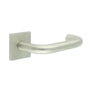Click Here To Enlarge This Photo Of CR-106B1SSS Frelan Hardware CRES Sprung &lpar;Square Rose&rpar; Door Handle Satin Stainless Steel &lpar;SS316&rpar;