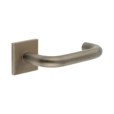 Click Here To Enlarge This Photo Of CR-106B3AB Frelan Hardware CRES Fixed Dead &lpar;Square Rose&rpar; Door Handle Antique Brass &lpar;SS316&rpar;