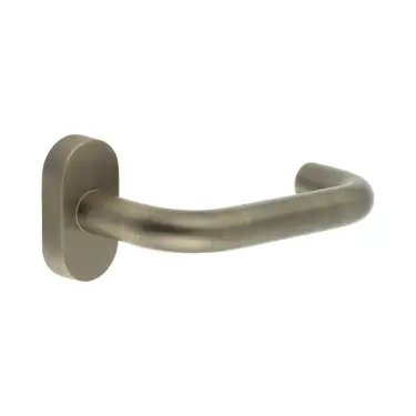 Click Here To Enlarge This Photo Of CR-106C4AB Frelan Hardware CRES Multi Point Oval Rose Door Handle Antique Brass &lpar;SS316&rpar;