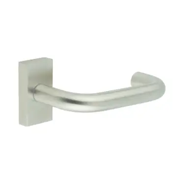 Click Here To Enlarge This Photo Of CR-106D4SSS Frelan Hardware CRES Multi Point Rectangular Rose Door Handle Satin Stainless Steel &lpar;SS316&rpar;