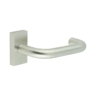 CR-106D4SSS Frelan Hardware CRES Multi Point Rectangular Rose Door Handle Satin Stainless Steel &lpar;SS316&rpar;