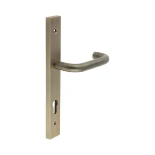 CR-106G4AB Frelan Hardware CRES 92mm Multi Point Backplate Door Handle &lpar;215mm c&sol;c&rpar; Antique Brass &lpar;SS316&rpar;