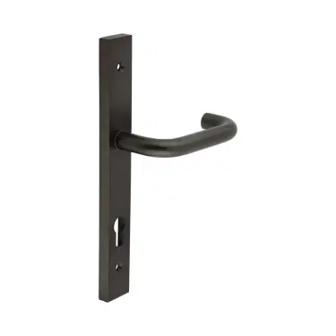 Click Here To Enlarge This Photo Of CR-106G4DB Frelan Hardware CRES 92mm Multi Point Backplate Door Handle &lpar;215mm c&sol;c&rpar; Dark Bronze &lpar;SS316&rpar;