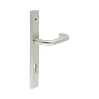 CR-106G4SSS Frelan Hardware CRES 92mm Multi Point Backplate Door Handle &lpar;215mm c&sol;c&rpar; Satin Stainless Steel &lpar;SS316&rpar;