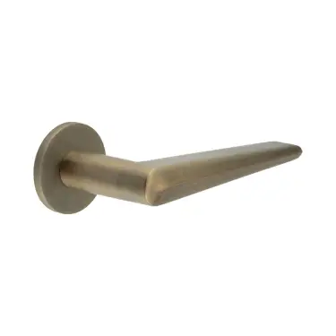 Click Here To Enlarge This Photo Of CR-107A2AB Frelan Hardware CRES Unsprung &lpar;Round Rose&rpar; Door Handle Antique Brass &lpar;SS316&rpar;