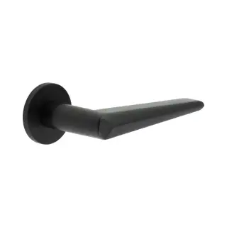 CR-107A3MB Frelan Hardware CRES Fixed Dead &lpar;Round Rose&rpar; Door Handle Black &lpar;SS316&rpar;