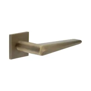 CR-107B1AB Frelan Hardware CRES Sprung &lpar;Square Rose&rpar; Door Handle Antique Brass &lpar;SS316&rpar;