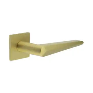 CR-107B3SB Frelan Hardware CRES Fixed Dead &lpar;Square Rose&rpar; Door Handle Satin Brass &lpar;SS316&rpar;