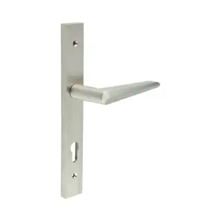 CR-107G4SSS Frelan Hardware CRES 92mm Multi Point Backplate Door Handle &lpar;215mm c&sol;c&rpar; Satin Stainless Steel &lpar;SS316&rpar;