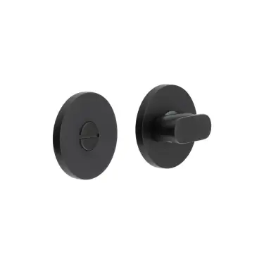 Click Here To Enlarge This Photo Of CR-801A7MB Frelan Hardware CRES Thumb Turn & Release &lpar;Round Rose&rpar; Black &lpar;SS316&rpar;
