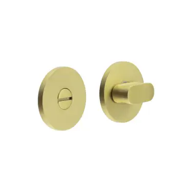 Click Here To Enlarge This Photo Of CR-801A7SB Frelan Hardware CRES Thumb Turn & Release &lpar;Round Rose&rpar; Satin Brass &lpar;SS316&rpar;