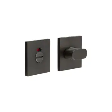 Click Here To Enlarge This Photo Of CR-801BK7DB Frelan Hardware CRES Thumb Turn & Release &lpar;Square Rose&rpar; with Indicator Dark Bronze &lpar;SS316&rpar;