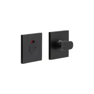 CR-801BK7MB Frelan Hardware CRES Thumb Turn & Release &lpar;Square Rose&rpar; with Indicator Black &lpar;SS316&rpar;