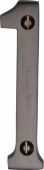 C1560 1-MB Heritage Brass Numeral 1 Face Fix 76mm &lpar;3"&rpar; Matt Bronze Finish